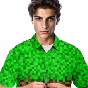 Pixel Pop Button Down Shirt #431689