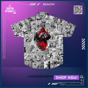 3D Spiderman Comic Shirt